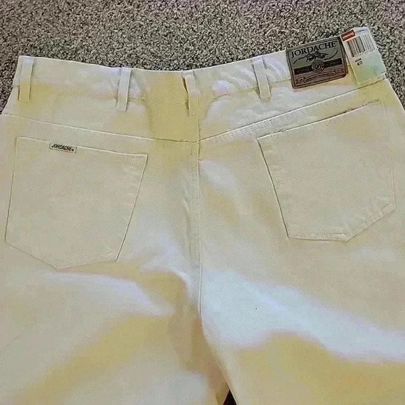 Jordache Vintage White Cotton Classic Fit Shorts Size 40 - Picture 4 of 5
